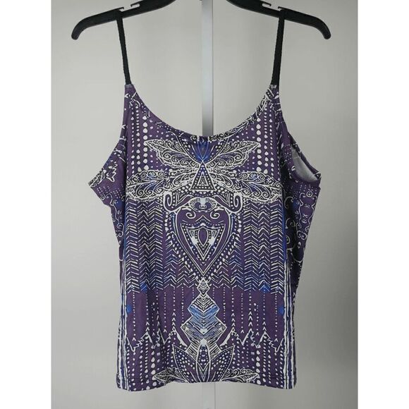 Women's Purple Spaghetti Straps Top L - Picture 2 of 10